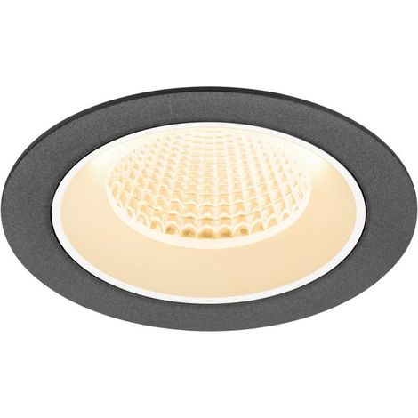 Encastré downlight NUMINOS® M intérieur 2700 K 40° IP20 rond noir / blanc - SLV - 1009599