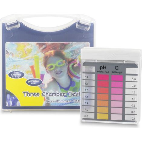 TEST FÜR POOL CHLOR UND PH MIT REAGENZIEN UND TABLETTEN 40 (1/5)