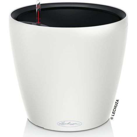 LECHUZA® Pflanzgefäße CLASSICO Color LS 28 Weiß seidenmatt All-in-One (1/3)