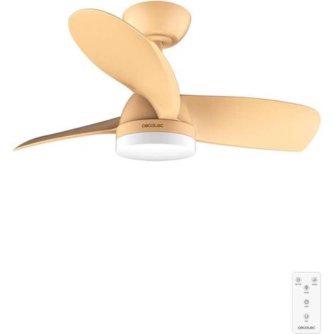 Ventilateur de Plafond avec Lumière EnergySilence Aero 3050 Orange - 35 W, Diamètre 91 cm, LED de 18 W, Télécommande, Minuterie 8 Heures, 6 Vitesses, 3 Pales, Mode Été/Hiver (1/5)
