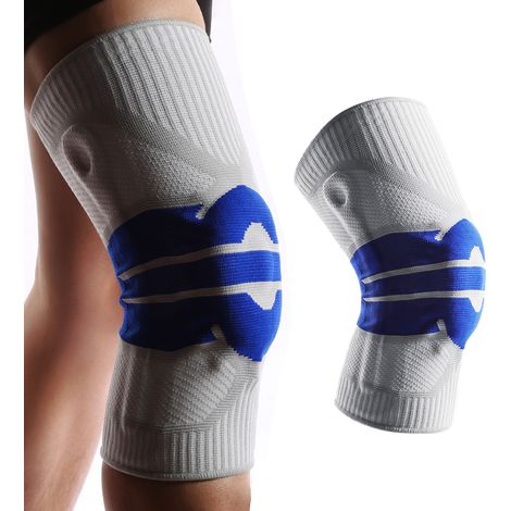 Genouillere - Coussinet Gel Rotulien - Stabilisateurs Latéraux - Pour Activités Sportives ou Rééducation - Taille Unique (1/5)