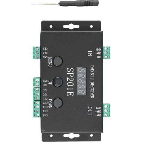 SP201E RGB LED Pixel Strip Controller DMX512 Decoder--