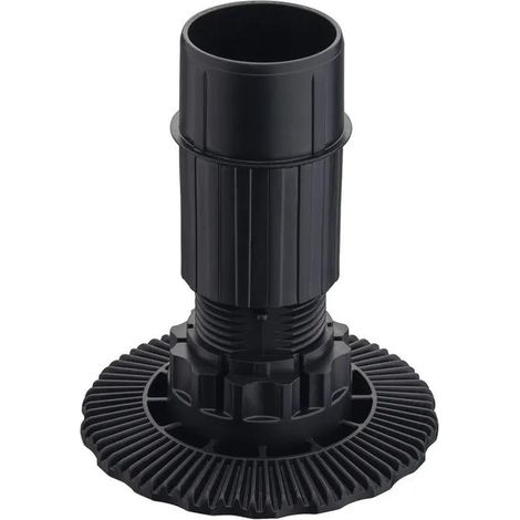 Einstelltube aus schwarzem Kunststoff 100 mm