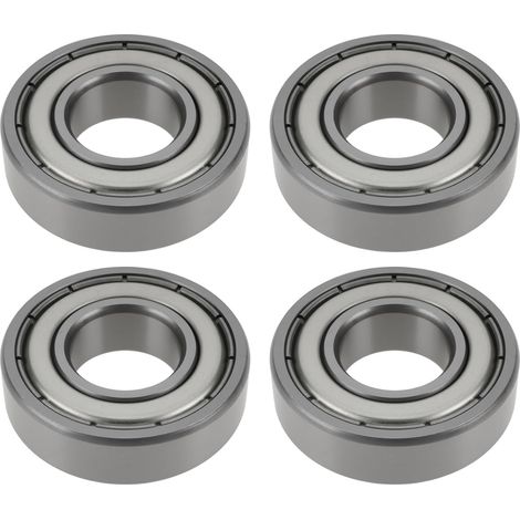 Lot de 4 roulements de roue scellés pour tondeuse à gazon 1-1/8" x 1/2" x 5/16" 52-2450 R8Z compatible avec tondeuses commerciales 21" (1/5)