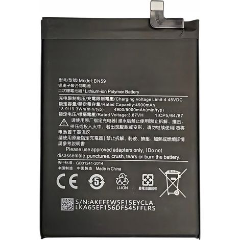 Batteria per Xiaomi Redmi 10 / Note 10 / Note 10S / Note 10 Pro BN59 5000mAh
