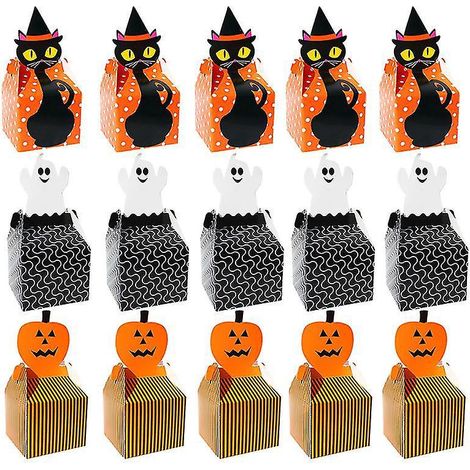 30 Stück Kuchenboxen für Halloween-Dekorationen