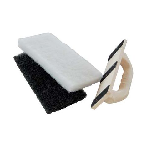 FRATTONE PULIZIA PIASTRELLE 873 ANCORA  BASE POLIURETANO 2 TAMPONI H.MM 20 MM 250X120