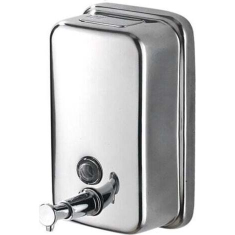 800ml Wall-Mounted Liquid Soap Dispenser for Bathroom and Kitchen, Polished Stainless Steel