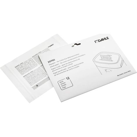 Dahle Feuilles lubrifiantes pour destructeur de documents 12 pc(s) (1/2)