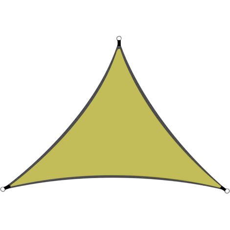 Voile D'Ombre - Triangle 120 x 120 x 120 cm - Tissu Perméable Anti-UV 90 % - Pour Terrasse Jardin Patio Piscine - 1 Pièce (1/5)