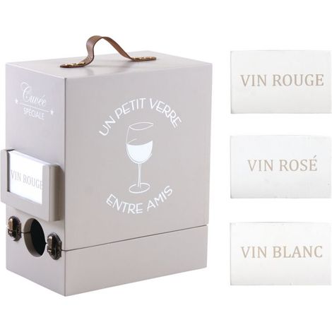Boîte à cubi en bois 3 litres