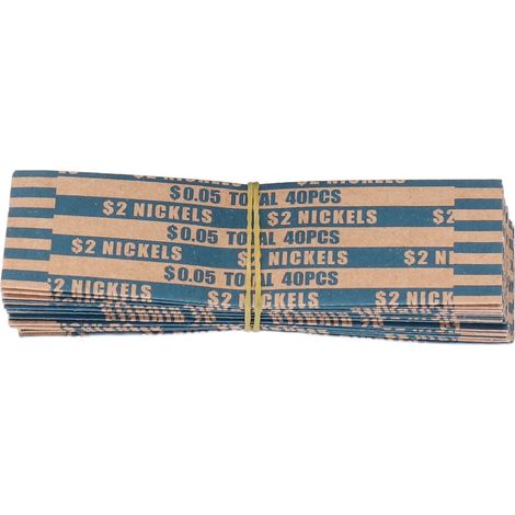 Rouleaux de Pièces Préformés Générique 300 pcs Papier Renforcé Anti-Rupture pour Trieuse Automatique et Remplissage Manuel (1/5)