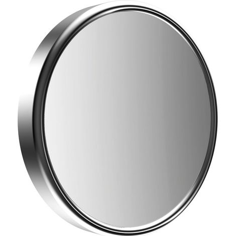 Calmwaters Rasierspiegel/Kosmetikspiegel, Wandspiegel, 5-fache Vergrößerung, chrom, rund, einseitige Spiegelfläche, Kristallglas, Metallhalterung, 152 mm, 80BS6242 (1/2)