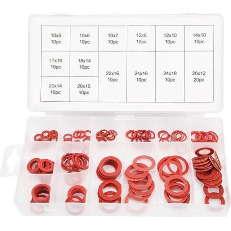 Assortiment de rondelles d'étanchéité, papier assorti, bonne isolation, différentes tailles, pour réparation à domicile (1/5)