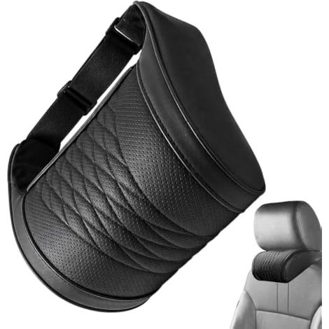 Appui-Tête Auto en Cuir PU Mousse à mémoire de forme PU Cuir universel (1/5)