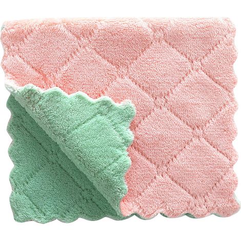 Serviette De Cuisine - Velours Corail Non Adhérent - Pour Salle De Bain Et Cuisine - 1 Pièce (1/4)