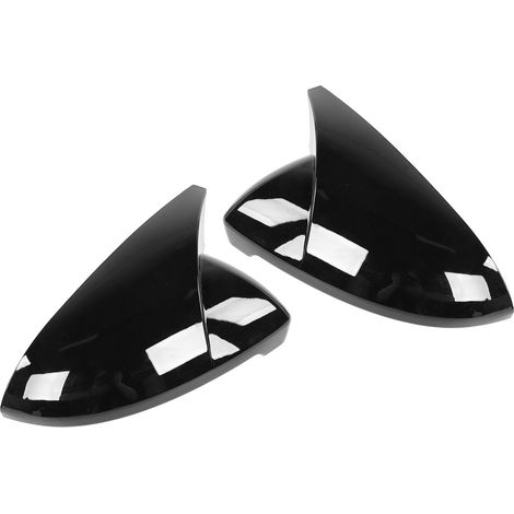 Paar Rückspiegelkappen im Hupen-Design, passend für MK7/MK7.5 GTD R 2013-2020, Schwarz (1/5)