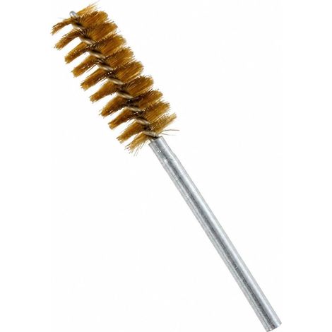 Brosse de nettoyage tuyaux, métallique, tubulaire, adaptée, jaune (1/5)