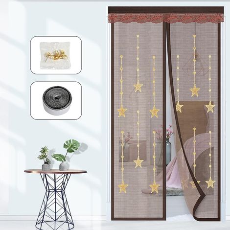 Langray – Magnetisches Moskitonetz für Türen 100 x 220 cm – Bohrfreie Montage – Strapazierfähiges Polyestergewebe – Magnetverschluss (1/5)
