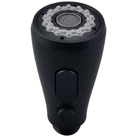 Douchette de robinet de cuisine, 1 pommeau de douche, pommeau de douche de rechange pour mitigeur de cuisine (peint en noir) (1/4)