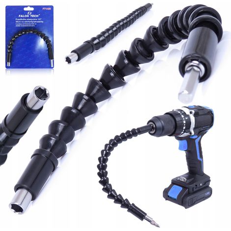 ADATTATORE DI PROLUNGA FLESSIBILE 1/4 30cm PER TRAPANO AVVITATORE