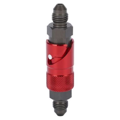 Adaptateur de connexion à dégagement rapide pour conduite de frein, raccord en alliage d'aluminium pour tuyau de liquide de carburant et d'huile rouge (1/4)