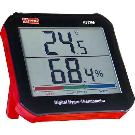 Rs Pro – Hygromètre numérique 99% HR – Résolution 0.1% HR – Précision ±4% RH – Pour environnements professionnels - RS-325A