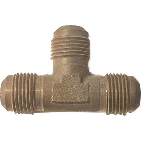 Te Latón Macho para Aire Acondicionado Medidas Accesorios Fontanería: 1/4''