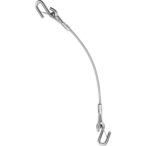 Lot de 2 Chaînes de Sécurité pour Remorque 70cm, Câble de Remorquage Robustes, Forte Capacité de Charge, Fiables et Portables pour Caravane et Bateau (1/5)