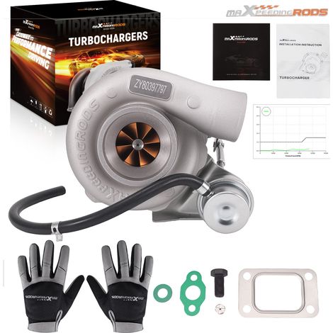 Billet Turbo GT2871 GT28 GT2860 Turbocharger 5-Bolt Dual Ceramic Ball Bearing (1/5)