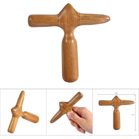 Bâton de Massage Thaï en Bois Parfumé pour Pieds et Mains - Thérapie de Relaxation et Réflexologie (3) (1/5)