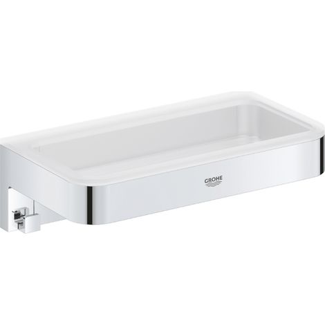 GROHE QuickFix - Start Cube - Cesta de ducha - Acabado cromo 41107000 (atornillar o pegar)