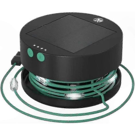Solarbetriebene LED-Campinglampen, Außenbeleuchtung mit integriertem Handy-Ladegerät, tragbare Lichterketten (1/5)