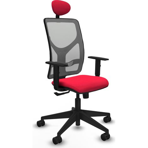 Silla de Oficina con Cabecero Motilla Piqueras y Crespo 1D066N1 Rojo