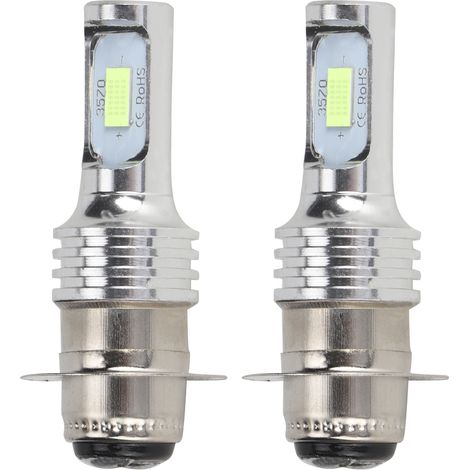 2 Ampoules LED Feu Antibrouillard H6 80W 8000K Bleu Glace 12-24V Universel (1/3)