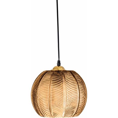 Bloomingville - Adar Pendant Lamp, Brown, Glass (82069076)