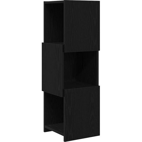Corner Cabinet Black Oak 30.5x30x95cm Engineered Wood vidaXL