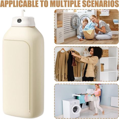 FLITI Portable Electric Mini Clothes Dryer Machine with Timer, Foldable, Compact for Clothes, Socks, and Underwear (1/5)
