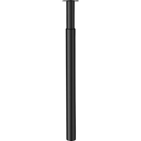 Adjustment Table Leg 710-1100mm Height Breakfast Bar Legs Worktop Desk Round Tube Table Leg Support Furniture Table Leg (Black)