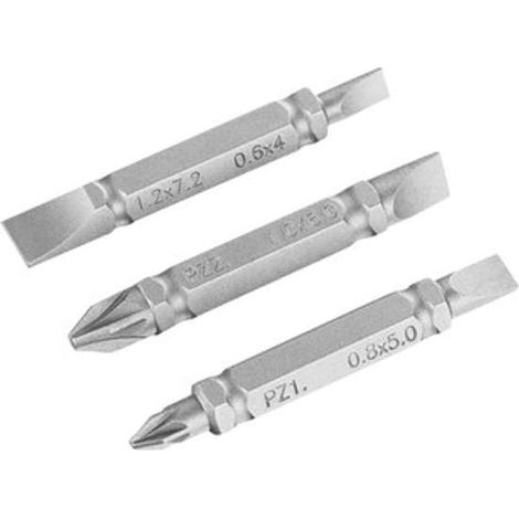 Inserti per avvitatori doppia funzione in set - Specifiche: PZ1-SL5/PZ2-SL6/SL4-7.2 mm 48 (3pz) (1/2)