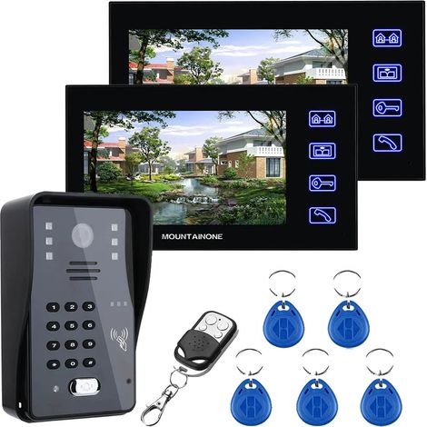 Interphone Vidéo, Audio Bidirectionnel, Caméra Étanche, SY816MJK12 (1/2)