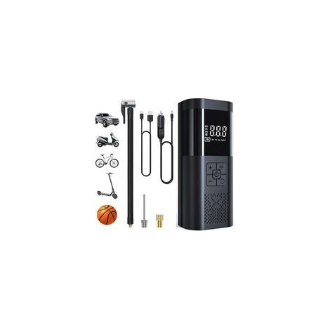 Mini Compresseur d'Air Portable, Gonfleur de Voiture avec Écran LCD, Multifonction pour Véhicules et Autres Applications (1/5)