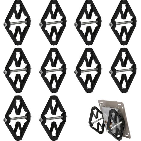 Lot de 10 outils de réparation pour boîtes d'encastrement murales Accessoires électricien Barre de support pour réparation de boîtiers de commutation (Type 118) (1/5)