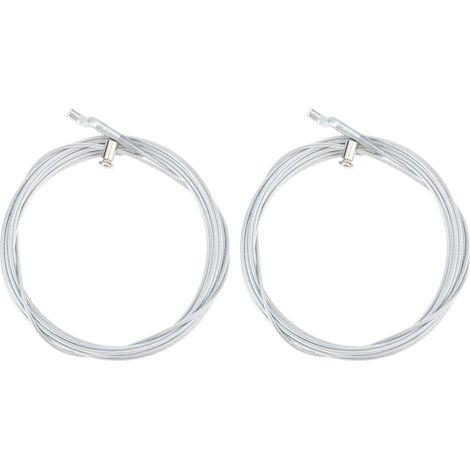 Set mit 2 Bowdenzug-Steuerkabeln für Rasenmäher mit Z-Haken, 250 cm, Z- und S-Hakenenden für Motorbremse und Radantrieb, 1,5 mm Drahtstärke (1/5)