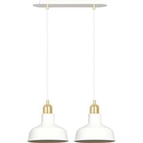 Lampada sospesa Emibig IBOR 2 bianco/oro 2xE27 dimmerabile (1/5)