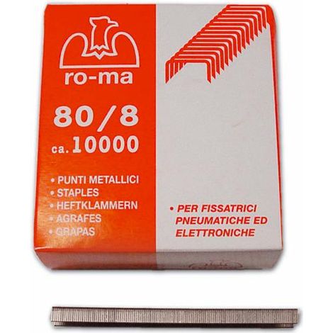 PUNTI FISSATRICE PNEUMATICA MEK80 10MM GALVANIZZATI (TIPO 80) CF10000