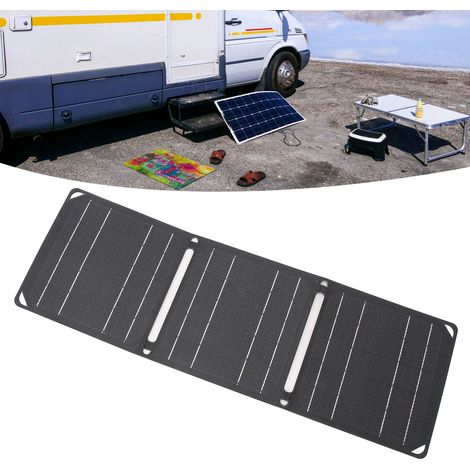 Faltbares 20-W-Solarpanel zum Laden von Mobiltelefonen, ideal für Wohnmobilreisen und Angelausflüge. (1/5)
