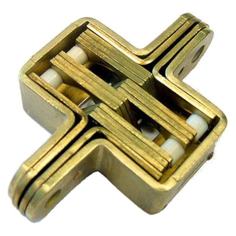 Charnière invisible à entailler 65x30mm finition laiton - OUTILLAGE PROGRESS - CP0101