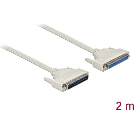 Delock Cable serie D-Sub 37 macho a hembra 2 m