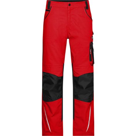 James & Nicholson Arbeitsbundhose JN832 Gr. 98 red/black (1/5)